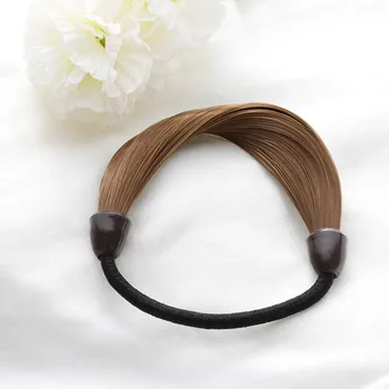 1 BUC 2022 Femei Fata e Drept Peruca Elastic Banda de Păr Moda Drăguț de Păr Corzi Elastic de păr Coadă de cal Titularul Hairband Accesorii de Par