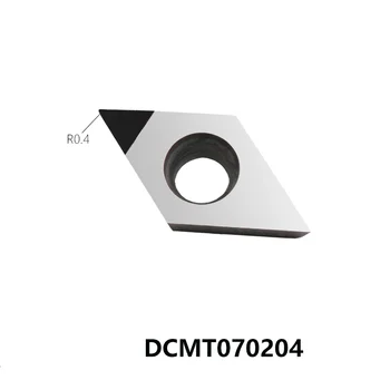 1 BUC DCMT070202 DCMT070204 DCMT11T302 DCMT11T304 DCMT11T308 Diamant Insertii PCD CBN DCMT Lama Strung CNC Cutter-Unelte de strungarie