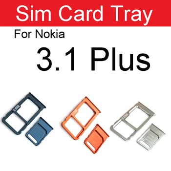 1 Setați Cardul Sim Holder Pentru Nokia 3 / 3.1 / 3.1 Plus TA-1032 Sim Slot SD Card Adaptor de Piese de schimb