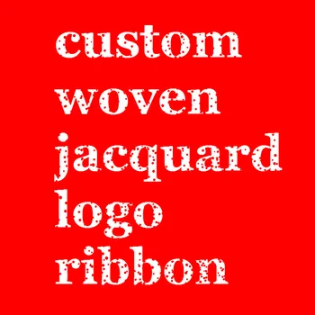 100 metri /lot personalizate logo Jacquard Țesute panglica de cadouri ambalare poliester decor panglica eșantion este bine plătiți din nou.