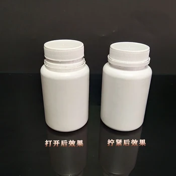 100BUC Goale de Plastic PE Sigiliu Alb Flacoane de 15 ml/20 ml/30 ml/60 ml/100 ml Pulbere Solidă Medicina Pastila Flacoane cu Reactiv Containere de Ambalare