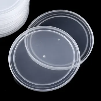 12Pcs Clar BPA-Free Plastic Pot Acoperă Reutilizabile Etanșare de Depozitare a Alimentelor Borcane Capace etanșe Păstra Proaspăt Capace pentru Conserve