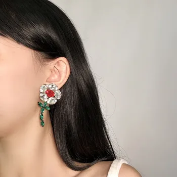 2021 coreean Farmece Bomboane de Culoare Floare de Inele pentru Femei din Metal de Epocă Dulce de Cristal Inele Bijuterii Prietenie 90 00s Stil de Cadouri