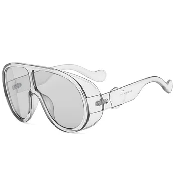 2022 mai Nou Design de Mare Cadru Supradimensionat ochelari de Soare Femei Bărbați dintr-O bucata de Lux de Brand Mari Ochelari de Soare la Modă Oglindă Ochelari de Nuante
