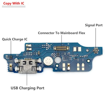 50Pcs，USB Port de Încărcare Încărcător Conector Flex Bord Pentru Moto G22 G71 G51 5G E40 E20 E6 Plus E7 Putere / O Fuziune Hyper Macro