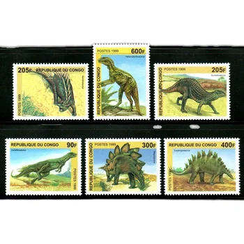 6Pcs/Set Noi Congo Post de Timbru 1999 Dinozauri Preistorici Stamps MNH