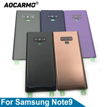 Aocarmo Pentru Samsung Galaxy Note9 Nota 9 N960F N960A N960U N960T N960V Negru Capac Spate Baterie Carcasa Rama piesa de schimb