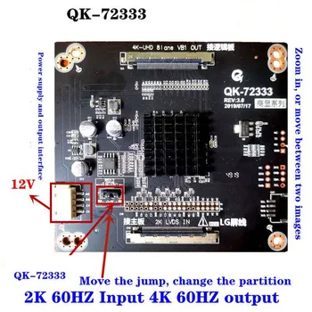 BI-72333 2K La 4K se Adapteze Bord Suport Ecran 2K Tester Pentru a Testa 4K Deschide Celula VbyOne să LVDS Pentru VB1 Compatibil Cu PC-ul de Rețea TV