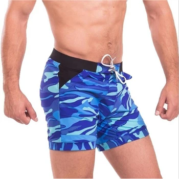 Bărbați slip Înot de Vară de Fitness, pantaloni Scurți de Moda pentru Bărbați Sport Beachwear uscare Rapidă Stretch Pantaloni de Plajă