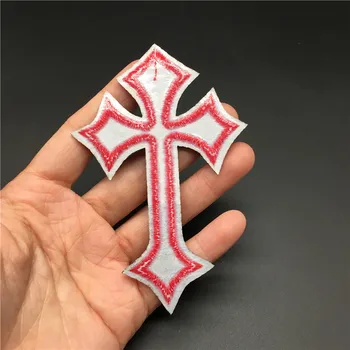 Cruce Haine Plasture Dimensiune: 6.5x9.8cm Dungi pentru Haine DIY Insigna de Cusut Aplicatiile Decorative de Călcat Autocolant Brodate