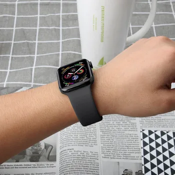 Curea din silicon Pentru Apple Watch Band 44mm cu diametrul de 40mm, 45mm 41mm 49mm 42mm 38mm 44 45 mm bratara iwatch Ultra seria 7 se 3 4 5 6 8 band