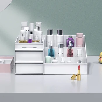 Desktop Machiaj Organizator pentru Cosmetice Sertar cu Capacitate Mare de produse Cosmetice de Îngrijire a Pielii Produse de Bijuterii de Unghii Cutie de Depozitare