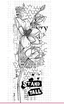 Flori de fundal timbru Clar Ștampilă pentru Scrapbooking Transparente din Cauciuc Siliconic DIY Album Foto Decor717