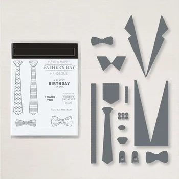 Frumos Potrivite Timbru Set Cravata Ziua Tatălui Timbru Clar Pentru Luare de Card DIY Scrapbooking Meserii de Hârtie 2021 noi
