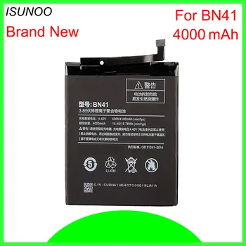 ISUNOO BN41 Baterie de 4000 mAh Înlocuitor pentru Xiaomi Redmi Note 4 Baterii