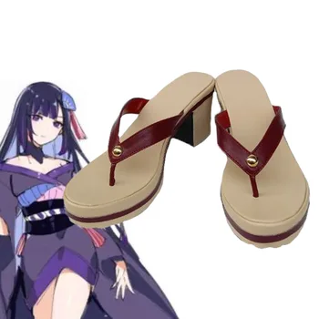 Joc Genshin Impact Raiden Shogun Baal Cosplay Pantofi Ba ' al Halloween High Heels pentru Femei Fata de Îmbrăcăminte