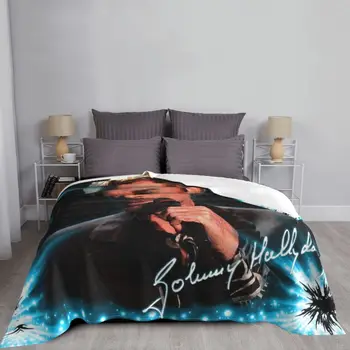 Johnny Hallyday franceză Rock Sofa din Fleece Pătură Flanel Cald Franța Cantareata Pături pentru Pat Travel Canapea Cuverturi de pat