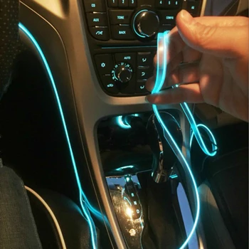 Masina Interior Lampa Neon Banda led El Lumina Rece autocolant Pentru Mercedes Benz W201 O Clasa GLA W176 CLK W209 W202 W220 W204 W203 W210