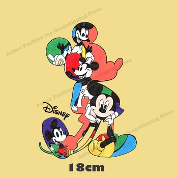 Mickey Mouse-ul de Călcat Patch-uri Disney Minnie Fierbinte Transferuri Îmbrăcăminte Patch-uri de Desene animate DIY Haine de Cusut Saci Decration Autocolante Cadouri