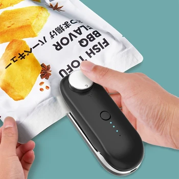 Mini Portabil Sac de Etanșare Termică USB Reîncărcabilă Portabile de Încălzire de Depozitare a Alimentelor din Plastic de Etanșare Mașină Clip cu Magnet