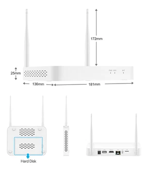 MISECU H. 265 Wireless Sistem CCTV 8CH 3MP Tuya NVR PTZ Camera IP Wifi în aer liber Umane Detecta Două căi Audio de Supraveghere Video Kit
