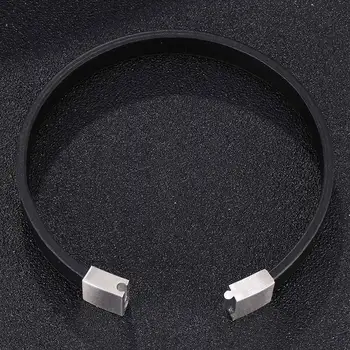Moda Bijuterii Negru Maro Bratara din Piele de sex Masculin S. Oțel Magnetic Incuietoare Simple din Piele, Brățări Brățări Nou PD0396