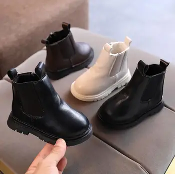 Moda Cizme Copii din Piele PU Cizme Noi de Iarna pentru Copii Pantofi Fete Printesa Anti-Alunecare Picior mai Cald Cizme de Zapada 1-10 Ani