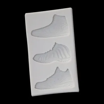 Mucegai silicon pentru 3 Tipuri de Pantofi de Sport, Pantofi de Baschet și Prăjituri mucegai 15-698