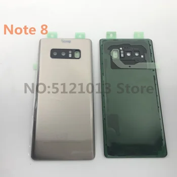 NOTE8 OME PENTRU Samsung Galaxy Note 8 N950 N950F Caz de Baterie Capac Spate Geam Usa de Locuințe+Ureche aparat de Fotografiat Obiectiv Cadru piesa de schimb