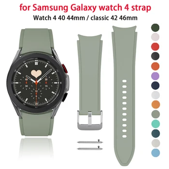 Nou Sport, Curea Silicon pentru Samsung Galaxy Watch 4 Classic 46/42mm curea de Ceas pentru Samsung Galaxy Watch 4 40mm 44mm Brățară