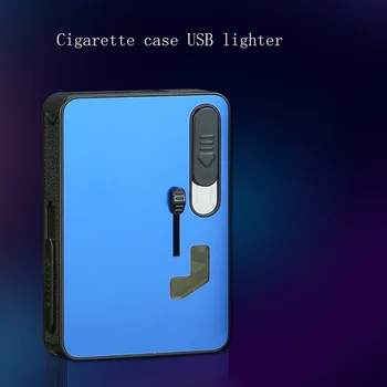 Noua Moda de Trei-in-one Portabil de Țigară Caz PPS Margele Țigară USB Vânt fără flacără în condiții de Siguranță Explozie-Dovada Bricheta