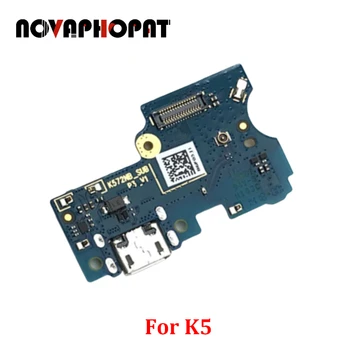 Novaphopat Pentru Lenovo K5 USB Dock Port de Încărcare Încărcător Priză Conectați Microfonul MICROFONUL Flex Cablu Audio Jack pentru Căști de Bord