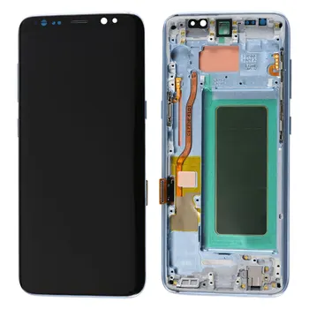 Original, Super AMOLED Display Pentru Samsung Galaxy S8 Display LCD Touch Screen Digitizer S8 Plus Piese de schimb Nu Arde Umbra