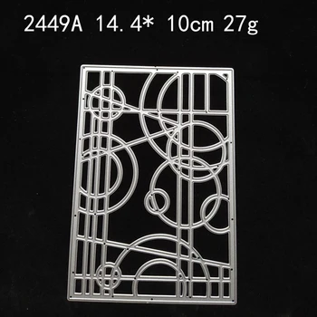 Panalisacraft Geometrice fundal de Metal de Tăiere Moare Șabloane pentru DIY Scrapbooking/album Decorative Relief DIY Cărți de Hârtie