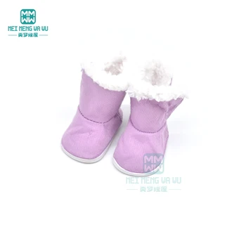 Papusa pantofi roz cizme de Zapada pentru copii pantofi pentru papusi se potrivesc 43cm nou născut păpușă și American doll Accesorii