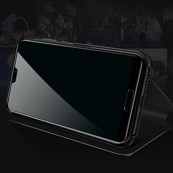 Pentru Samsung S 8 S8 Plus Caz Smart Flip Stand Oglinda Caz S8Plus Capacul de Protecție din Piele de Caz pentru Galaxy S8 Plus S8+ G955