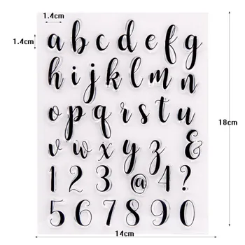 Scrisoare alfabet Silicon Transparent Clar Timbre Moare de Tăiere pentru Handemade Scrapbooking Diy Meșteșug Decor Moale Timbru