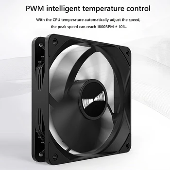 TEUCER 120mm Ventilator de Răcire 4Pin PWM 12V Temperatura Mut Radiatorul Rulment Hidraulic Computer Desktop Cazul Accesorii