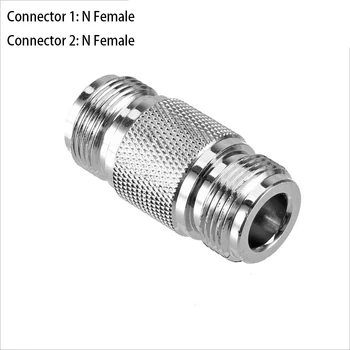 Tip N Femeie N Femeie Adaptor Conectori Cupru placat cu Aur Pentru Heliu Cablu de Antenă NF NF Adaptor