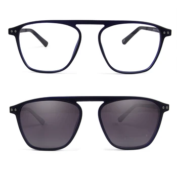 TR90 Clip Magnetic Pe ochelari de Soare Pilot Pătrat Ochelari Cadru Bărbați Polarizate Detașabil Clip-On Sport de Conducere Ochelari de Soare UV400
