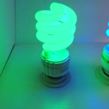 Tub spiralat de economisire a energiei lampa Fluorescentă de Culoare bec șurub atmosfera verde albastru galben roșu interior, creative bar de lumina
