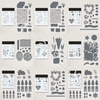 Tăiere de Metal Moare și Clar Timbre Pentru DIY Scrapbooking Hârtie Craft Handmade Card Album de Arta Relief 2022 Noi de Craciun