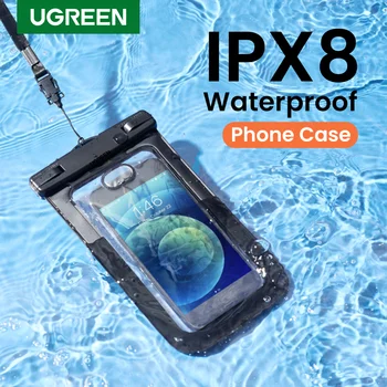 UGREEN IPX8 Telefon rezistent la apa Caz Geanta Pentru iPhone 13 12 Pro Max de Protecție Caz de Telefon Pentru Samsung Xiaomi Universal Înot Pungă Sac