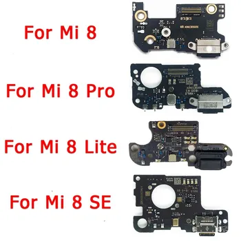 Usb Original, Taxa de Bord Pentru Xiaomi Mi 8 Pro Mi8 Lite SE Portul de Încărcare Pcb Conector Dock de Reparare Placa Flex Cablu Piese de Schimb