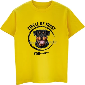 Vara Barbati O-Gât Casual De Imprimare T Tricoul Cool T-Shirt Cerc De Încredere Rotweiller Cadou Pentru Un Iubitor De Câine Teuri Hip Hop Topuri Harajuku