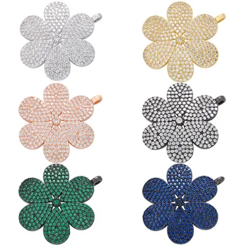 ZHUKOU 2021 NOU mare pandantiv floare pentru manual DIY cercei/coliere bijuterii accesorii pandantiv en-gros VD872