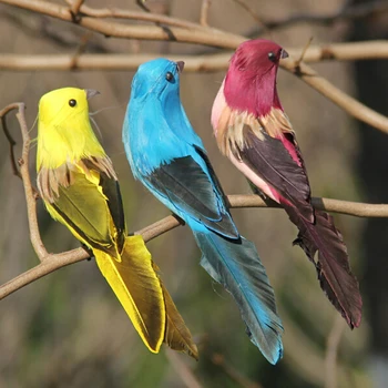 1/2 BUC Artificiale Păsări Fals Spuma de Simulare de Animale, Pene de Păsări Modele DIY Nunta Acasă Ornament de Gradina Decor