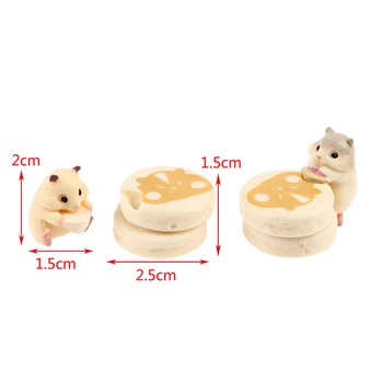 1,5-2,5 cm Hamster Mouse-ul Eatting Deserturi Hamburger Alimentare Mini Decor Figura Jucării Păpuși