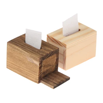 1 buc 1:12 casă de Păpuși în Miniatură Accesorii Mini Cutie de șervețele de Hârtie Caseta Living Mobilier Model Decor Jucărie（Doar Cutia,nu există Țesut）