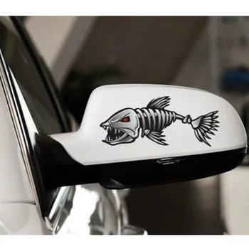1 BUC Pescuit Accesorii Autocolante Personalitate Reflectorizante Animal Schelet de Pește Car Styling Auto Autocolant PVC Decal Decor